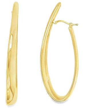 Lisa Nik 18K Hoop Earrings - Metallic