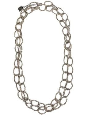 Panicale Collier Multi-Rangs À Perles - Metallic