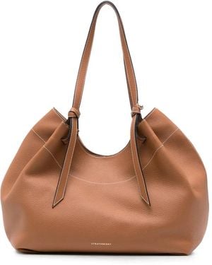 Strathberry Borsa A Spalla Barra - Marrone