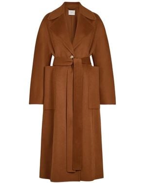 JOSEPH Rollet Belted Coat - Brown