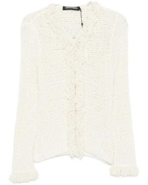 Proenza Schouler Nilo Fringed Blouse - White