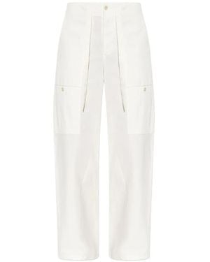 Jil Sander Pantalon À Poches Plaquées - White