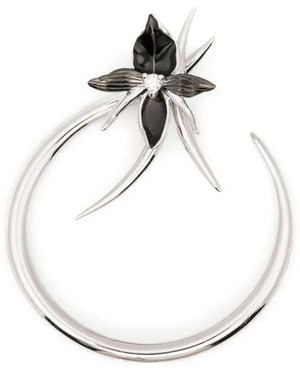 Shaun Leane Diamond Hoop Earrings - White