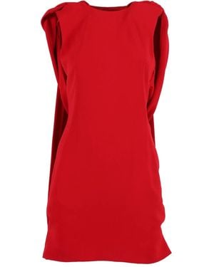 Alberta Ferretti Drapiertes Minikleid - Rot