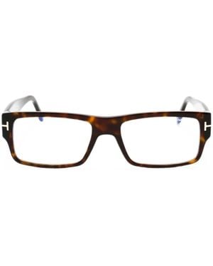 Tom Ford Brille Mit Eckigem Gestell - Schwarz