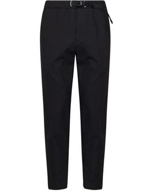 White Sand Belted Tapered Pants - Blue