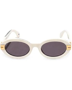 Palm Angels Oval-Frame Sunglasses - White