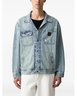 Levi's Sunrise Distressed Denim Jacket - Blue