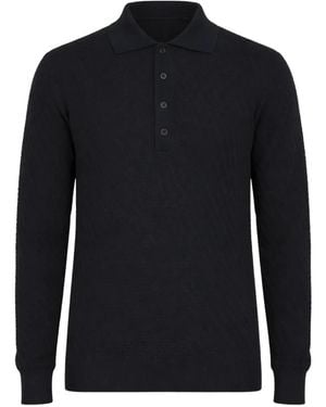 Paolo Pecora Textured Polo Shirt - Blue