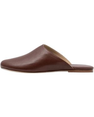 A.P.C. Leather Mules - Brown