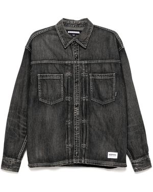 Neighborhood Washed Denim Shirt - Grey