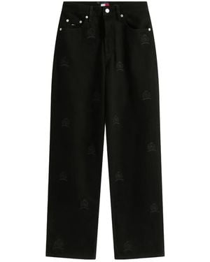 Tommy Hilfiger Patterned Pants - Black