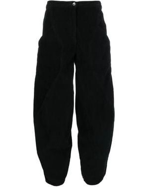 Henrik Vibskov Digi Cropped Corduroy Trousers - Black