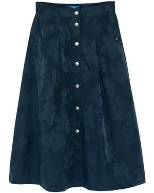 SPORT b. by agnès b. Patterned Midi Skirt - Blue