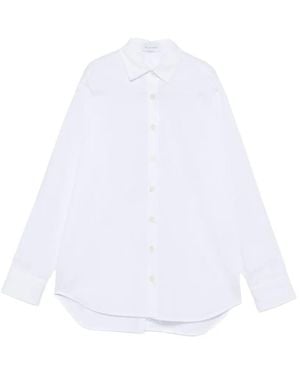 THE NINA STUDIO Buttoned Tie-Fastening Shirt - White