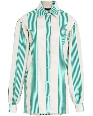 Amir Slama X Jade Picon Striped Shirt - Blue