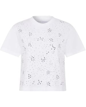 Rabanne Studded Crew-Neck T-Shirt - White