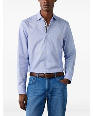 Hackett Fil Coupé Bengal-Stripe Shirt - Blue