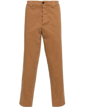 Haikure Mid-Rise Chino Trousers - Brown