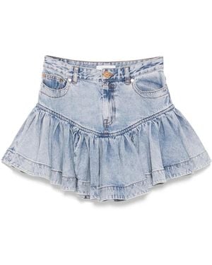 Zimmermann Minigonna Frill - Blu