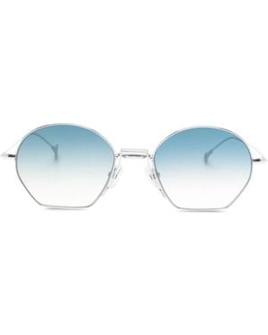 Eyepetizer Royale Geometric-Frame Sunglasses - Blue
