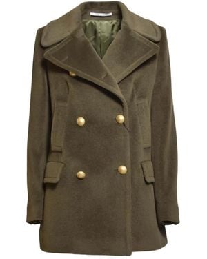 Tagliatore Double-Breasted Coat - Green