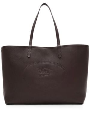 Burberry Highlands Leren Shopper - Bruin