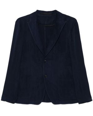 Giorgio Armani Single-Breasted Blazer - Blue