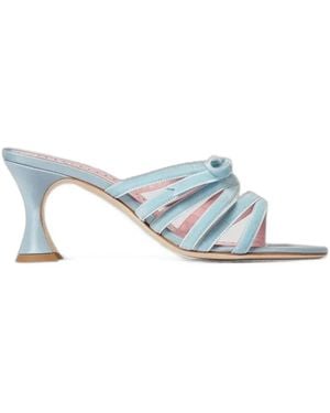Manolo Blahnik Sandalias Clementel Con Lazo - Blanco