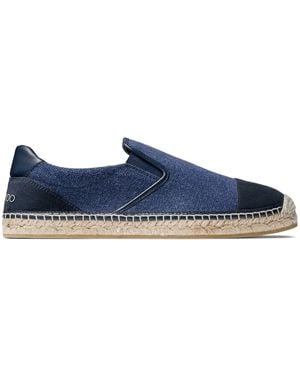 Jimmy Choo Ivan Espadrilles Aus Canvas - Blau