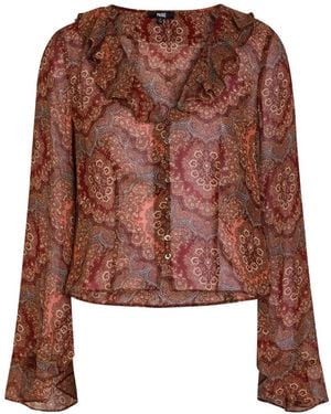 PAIGE Eve Paisley-Print Shirt - Brown