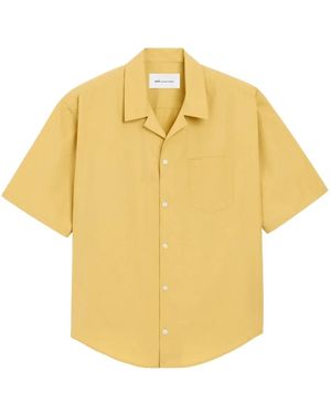 Ami Paris Ami De Coeur Camp-Collar Shirt - Yellow