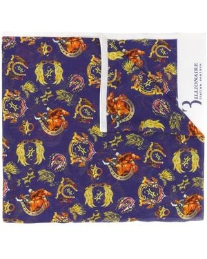 Billionaire Schal Mit Cowboy-Print - Blau