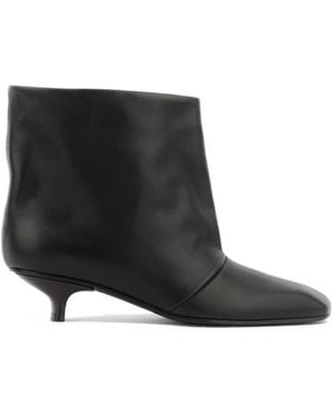 Vicini Cizin Square-Toe Ankle Boots - Black