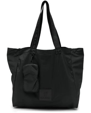 OFF GRID Logo Strap Shoulder Bag - Black