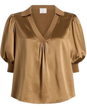 Cinq À Sept Top Con Scollo A V - Marrone
