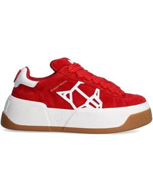 Naked Wolfe Platform Sneakers - Red