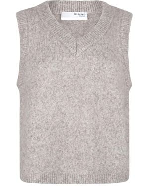 SELECTED Gilet - Grigio