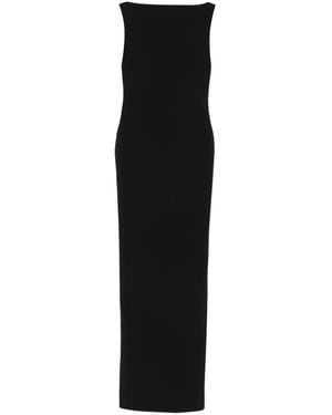 Solace London Imogen Maxi-Jurk Met Boothals - Zwart