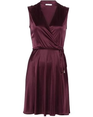 Patrizia Pepe V-Neck Mini Dress - Purple