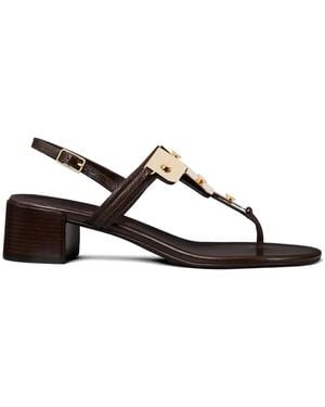 Tory Burch Gladiator Capri Heeled Sandals - White