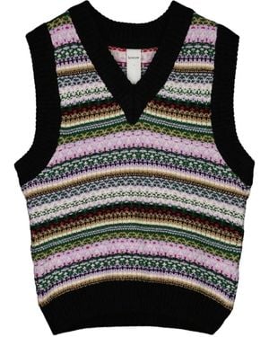 Kowtow Bloom V-Neck Vest - Black
