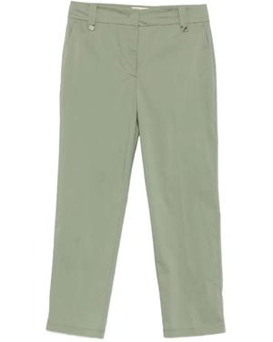 Liu Jo Pantalones Rectos Con Placa Del Logo - Verde