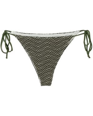 Mc2 Saint Barth Slip Bikini Con Lacci Laterali - Grigio