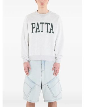 PATTA Arc Logo Sweater - White