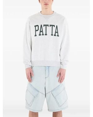 PATTA Arc Logo Sweater - White