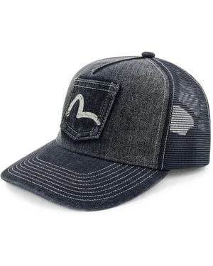 Evisu Baseballkappe Mit Möwen-Print - Blau