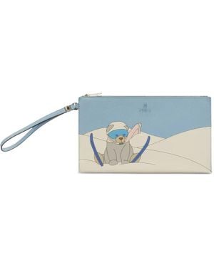Furla Camelia Envelope Clutch Bag - Blue