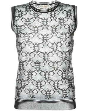 PUCCI Sheer Logo Tank Top - Grey