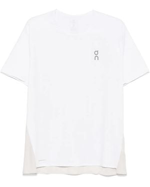On Shoes T-Shirt Sportiva Traforata - Bianco